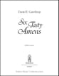 Six Tasty Amens SATB choral sheet music cover